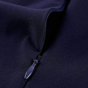 Planet Gates Navy Blue / 4 Navy Blue Cocktail Dresses Elegant Short Little Black Dress Lace Off shoulder Formal Dresses Short Sleeve Satin Prom Gown