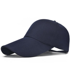Planet Gates Navy Blue / 55-60cm Men Women Casual baseball cap  Long Brim Visor Autumn canvas gorras de beisbol casquette homme snapback shade hats