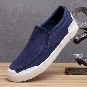 Planet Gates navy blue / 6.5 Monstceler Brand New Men's Canvas Loafers Shoes Breathable Fashion Men's Vulcanized Shoes M7833