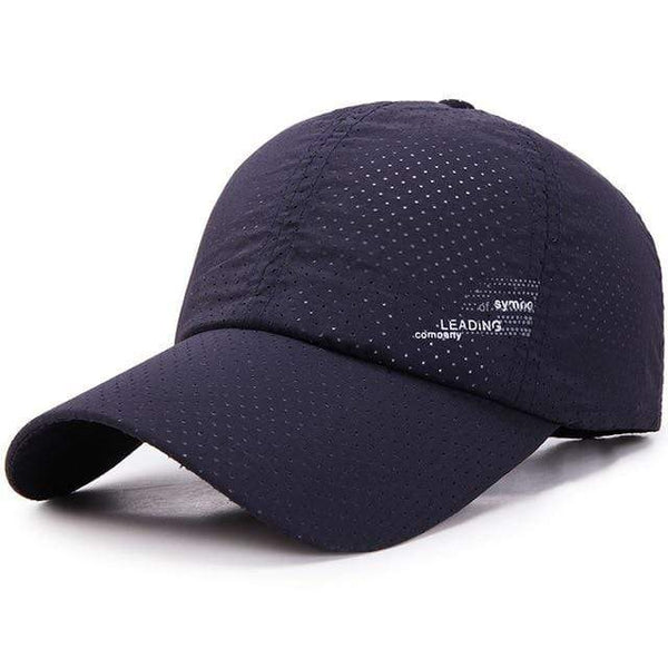 Planet Gates Navy Blue Baseball Cap Quick Drying Hats Men Women Summer Unisex Breathable Sport Pure Color Snapback Hat Bone Baseball Hat