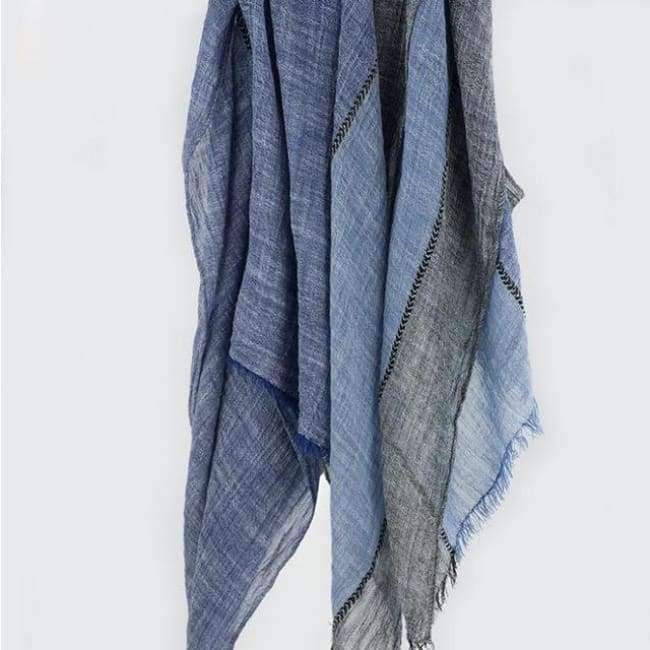 Planet Gates New Desian Women Cotton Winter Black Scarf Men Soft Wrinkle Unisex Long Shawl&Wrap Ring Scarf Big Size 80*205cm M199