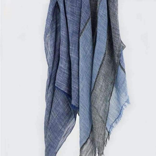 Planet Gates Navy Blue Black New Desian Women Cotton Winter Black Scarf Men Soft Wrinkle Unisex Long Shawl&Wrap Ring Scarf Big Size 80*205cm M199