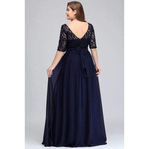 Planet Gates Navy Blue cps522 / 6 Bridesmaid Dresses Under 50$ Floor Length Lace Plus Size Bridesmaid Dress Vestido De Madrinha De Casamento Longo