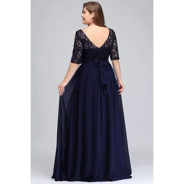 Planet Gates Navy Blue cps522 / 6 Bridesmaid Dresses Under 50$ Floor Length Lace Plus Size Bridesmaid Dress Vestido De Madrinha De Casamento Longo