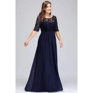 Planet Gates Navy Blue cps522 / 6 Bridesmaid Dresses Under 50$ Floor Length Lace Plus Size Bridesmaid Dress Vestido De Madrinha De Casamento Longo