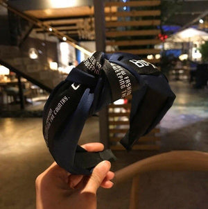 Fashion Wide Side Knot Hairband For Women  Turban Hair Accessories Knot Hair Band High Quality Hair Hoop