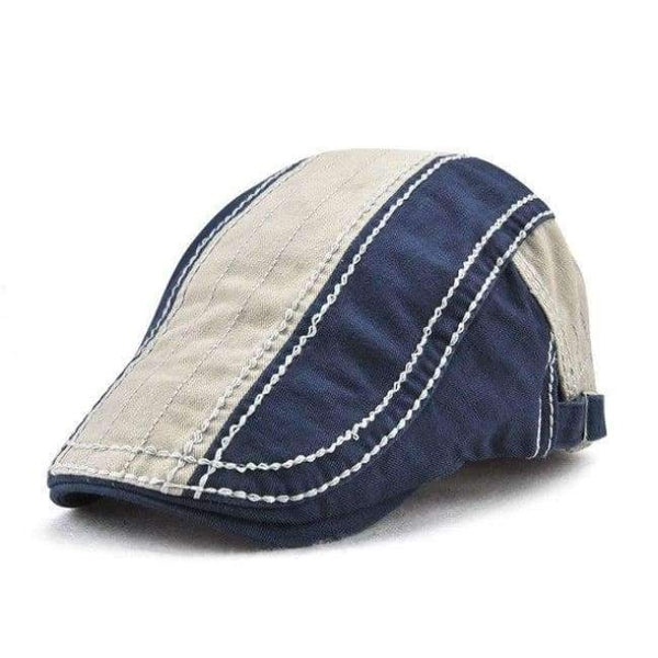 Planet Gates navy blue Jamont Retro Beret Cap For Men Casual Visor Ivy Peaked Cap Gorras Planas Flat Caps Mens Soft Cotton Patchwork Boina Newsboy Hats