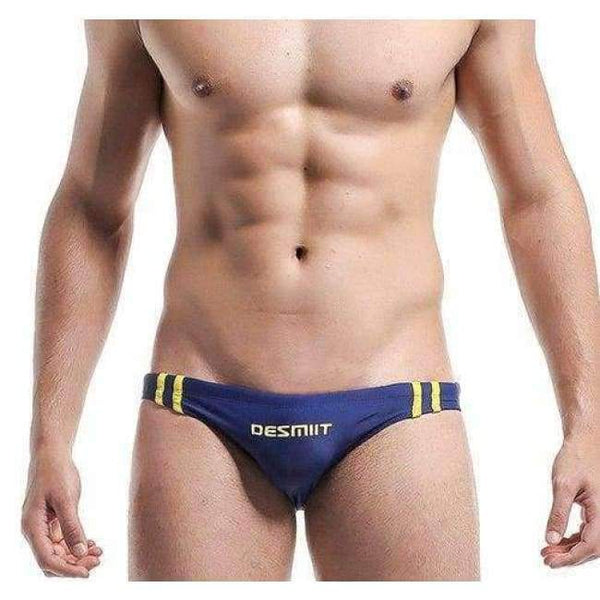 Planet Gates Navy Blue / M DESMIIT Men's Bikini Beach Swimming Brief New Summer Men's Swimwear Low Waist Diving Swimsuit for Men DT31 Dropshipping