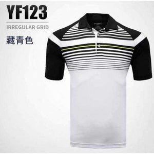 Planet Gates navy blue / M Golf Shirt Men Sports POLO Shirt Turn-down Collar Jersey Anti Sweat Comfortable Good Elastic Summer Shirt