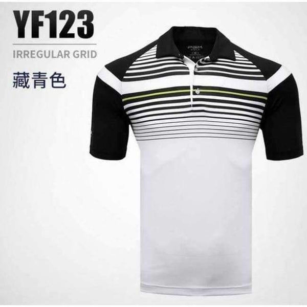 Planet Gates navy blue / M Golf Shirt Men Sports POLO Shirt Turn-down Collar Jersey Anti Sweat Comfortable Good Elastic Summer Shirt