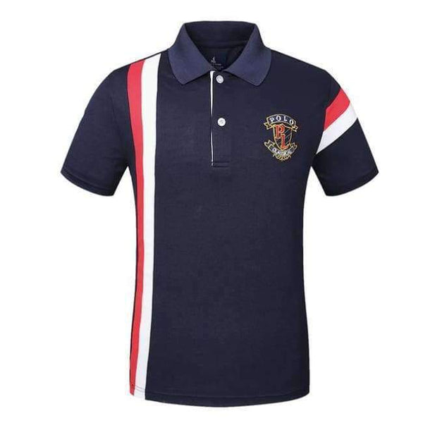 Planet Gates Navy blue / M T-Shirt Men Golf Polo Cotton Tops & Tees Short Sleeve Golf Shirts Quick Dry Fit Plus Size M-XXX