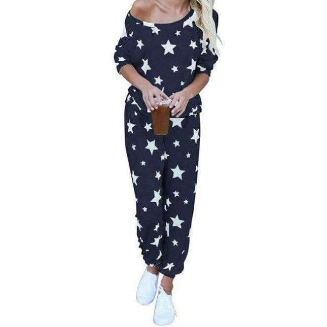 Planet Gates 2 Piece Set 2018 Autumn Women Top and Pants Tracksuit Sportswear Casual Sweat Pants Sweatshirt Women's  Set Home Suit