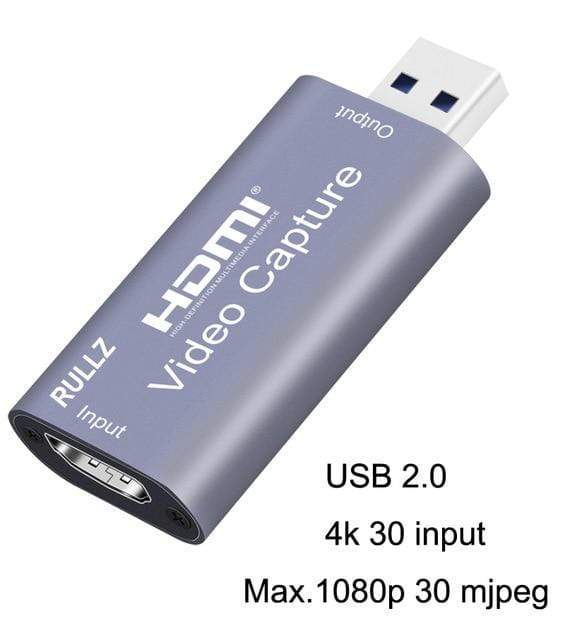 Planet Gates Navy Blue USB 2.0 4K Video Capture Card USB 3.0 2.0 HDMI Video Grabber Record Box for PS4 Game DVD Camcorder Camera Recording Live Streaming