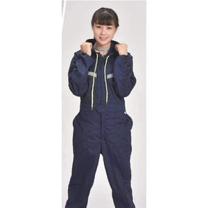 Planet Gates Navy Blue woman / S Men Women Coveralls Long Sleeve Hooded Reflective strip Overalls Auto Repair Engineering Spray Paint Workwear Working Uniforms