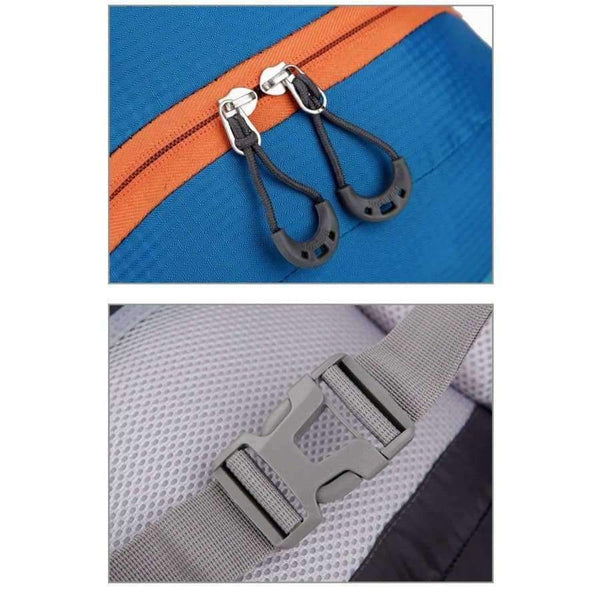 Planet Gates Navy Camping Hiking Backpack 45L Waterproof Trekking Sports Bag Fishing Backpacks Mountaineering Bag Climbing Travel Rucksack