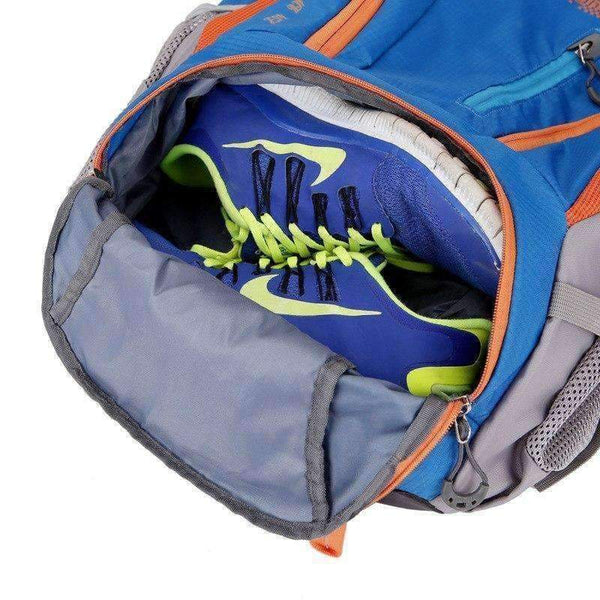 Planet Gates Navy Camping Hiking Backpack 45L Waterproof Trekking Sports Bag Fishing Backpacks Mountaineering Bag Climbing Travel Rucksack