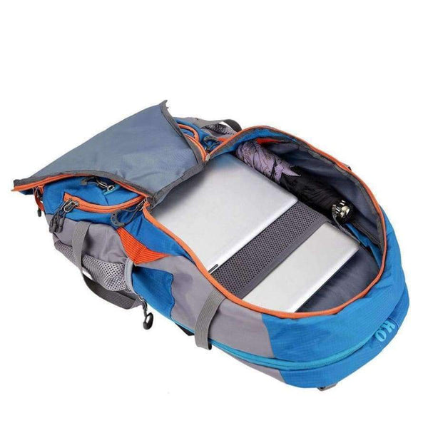 Planet Gates Navy Camping Hiking Backpack 45L Waterproof Trekking Sports Bag Fishing Backpacks Mountaineering Bag Climbing Travel Rucksack