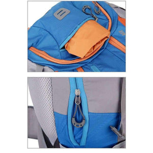 Planet Gates Navy Camping Hiking Backpack 45L Waterproof Trekking Sports Bag Fishing Backpacks Mountaineering Bag Climbing Travel Rucksack