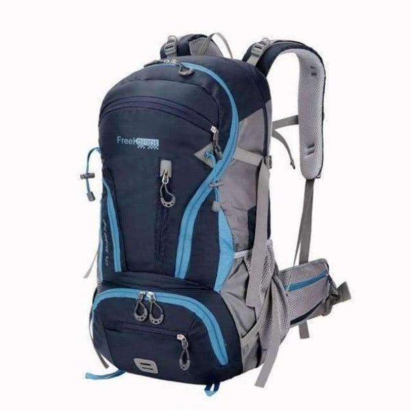 Planet Gates Navy Camping Hiking Backpack 45L Waterproof Trekking Sports Bag Fishing Backpacks Mountaineering Bag Climbing Travel Rucksack