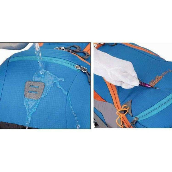 Planet Gates Navy Camping Hiking Backpack 45L Waterproof Trekking Sports Bag Fishing Backpacks Mountaineering Bag Climbing Travel Rucksack