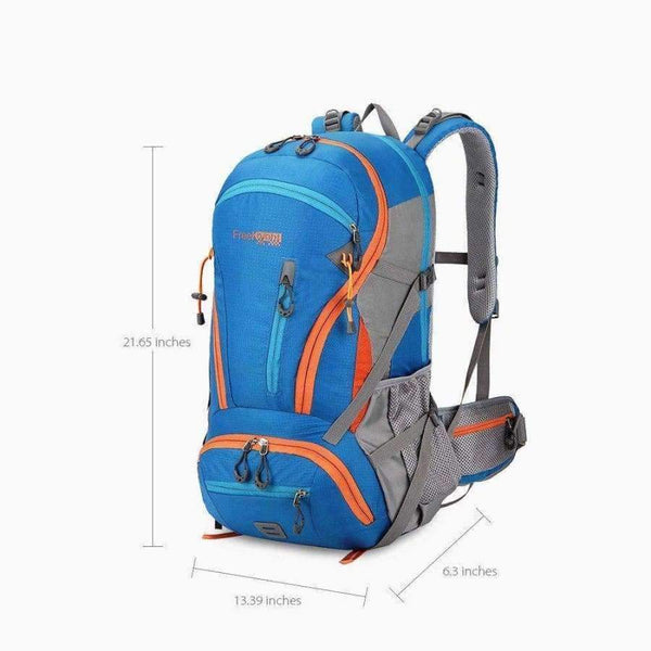 Planet Gates Navy Camping Hiking Backpack 45L Waterproof Trekking Sports Bag Fishing Backpacks Mountaineering Bag Climbing Travel Rucksack