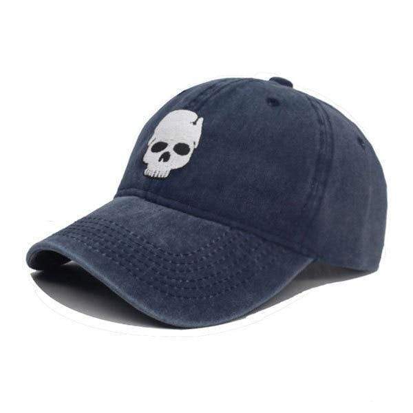 Planet Gates navy / China / Adjustable Vintage Skull Men's Baseball Cap Hats For Men Snapback Caps Bone Casquette Male Summer Gorras Trucker Women Baseball Hat