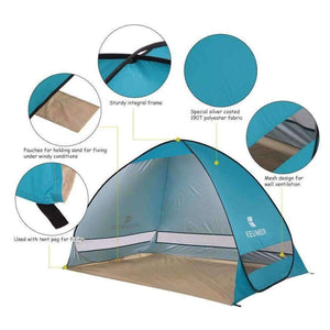 Planet Gates Navy / China Automatic Beach Tent 2 Persons Camping Tent UV Protection Shelter Outdoor Tent Instant Pop-up Summer Tent 200*120*130cm