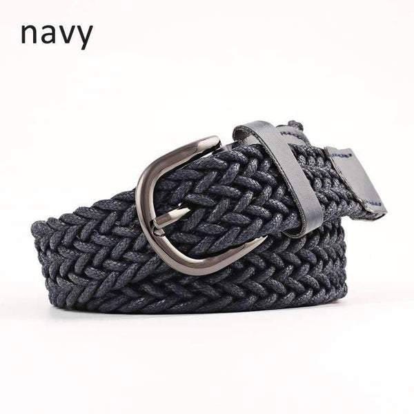 Elastic Stretch Waist Belts For Men Women Casual Stretch Woven Belt Women Waistband Student Jeans Canvas Belt