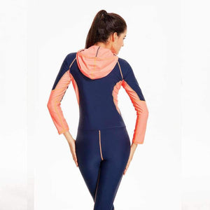 Planet Gates navy / L Women Swimwear 2017 Bikini Diving Suit Swimsuit High Quality Cover Up Zipper Retro Bodysuit Swim Wear Girl Sports Biquini