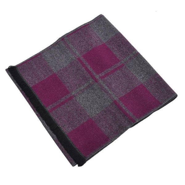 Planet Gates Navy Men New Autumn Plaids Contrast Colors Long Shawl Male Stripes Geometric Wrap Winter Chevron