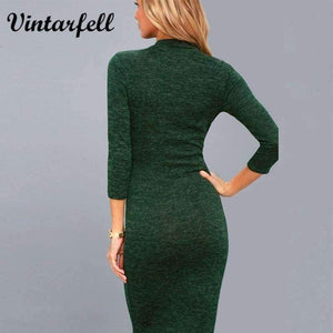 Planet Gates Navy / S Vintarfell Summer Dress Women 2018 Hot Full Sleeve O-neck Sundress Female Knee-Length Sexy Casual Cotton Vestido De Festa Femme