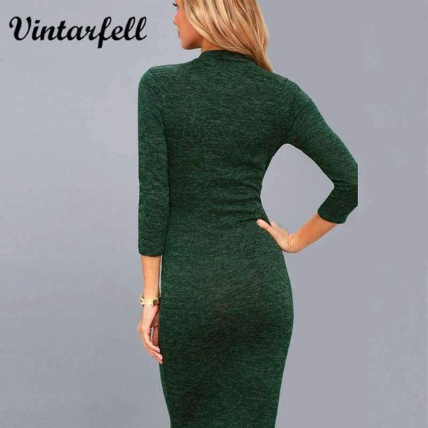 Planet Gates Navy / S Vintarfell Summer Dress Women 2018 Hot Full Sleeve O-neck Sundress Female Knee-Length Sexy Casual Cotton Vestido De Festa Femme