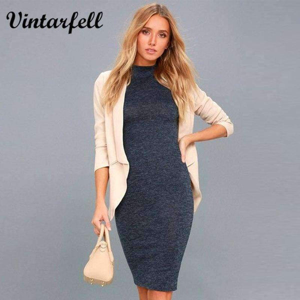 Planet Gates Navy / S Vintarfell Summer Dress Women 2018 Hot Full Sleeve O-neck Sundress Female Knee-Length Sexy Casual Cotton Vestido De Festa Femme