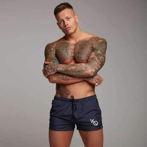 Planet Gates Navy swim shorts / M Mens Sexy Swimsuit Swimwear Men Swimming Shorts Men Briefs Beach Shorts Sports Suits Surf Board Shorts Men Swim Trunks