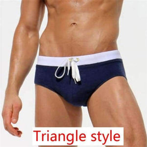 Planet Gates Navy Triangular / S Summer Swimwear Men Swimsuit Maillot De Bain Boy Swim Suits Boxer Shorts Swim Trunks Swimming Surf Banadores mayo sungas