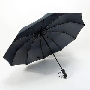 Planet Gates Navy2 / Russian Federation Fully-automatic Three Folding Male Commercial Compact Large Strong Frame Windproof 10Ribs Gentle Black Umbrellas