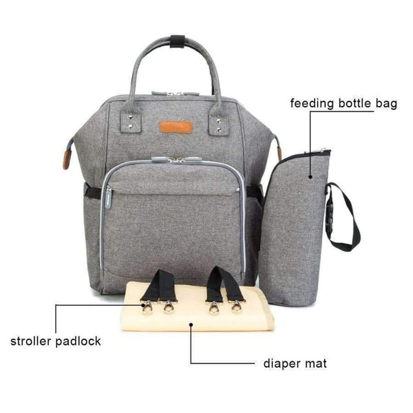 Planet Gates NB007 Maternity Nursing Diaper Bag Baby Care Stroller Carriage Large Capacity Organizer Backpack Travel Nappy Handbag Mochila