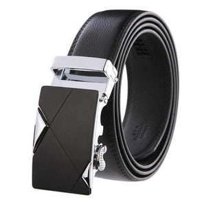 Planet Gates ne304 1 / 100cm 27to29 Incn Brand Belt Men Top Quality Genuine Luxury Leather Belts for Men,Strap Male Metal Automatic Buckle