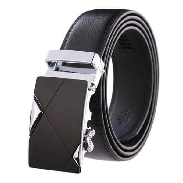 Planet Gates ne304 1 / 100cm 27to29 Incn [LFMB]Famous Brand Belt Men Top Quality Genuine Luxury Leather Belts for Men,Strap Male Metal Automatic Buckle