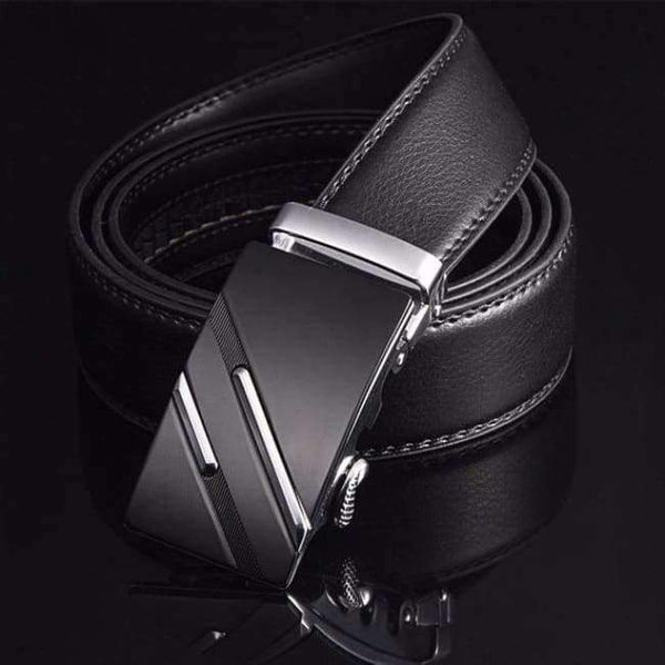 Planet Gates ne305 / 100cm 27to29 Incn [LFMB]Famous Brand Belt Men Top Quality Genuine Luxury Leather Belts for Men,Strap Male Metal Automatic Buckle