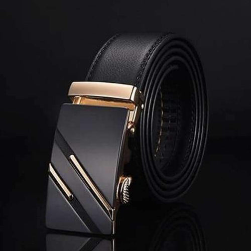Planet Gates NE305 gold / 105cm 29to31 Inch [DWTS]Belt Male Genuine Leather Strap Belts For Men Top Quality Automatic Buckle black Belts Cummerbunds cinturon hombre