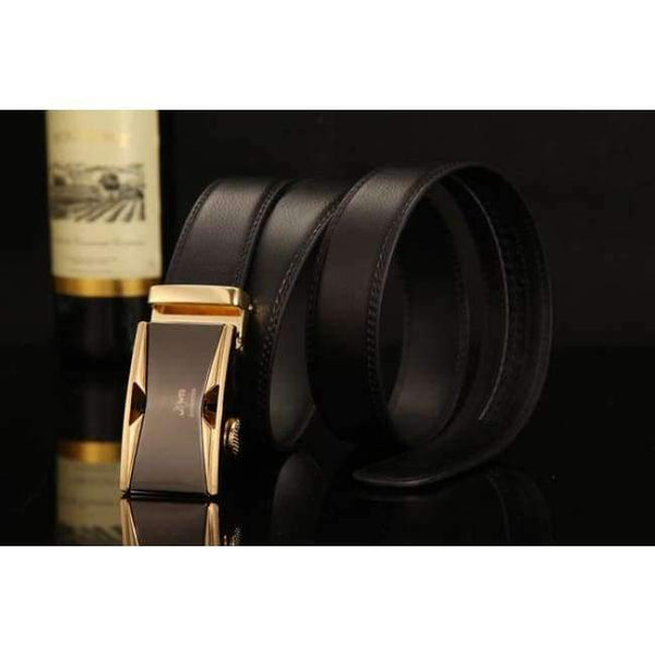 Planet Gates NE312 gold / 105cm 29to31 Inch [DWTS]Belt Male Genuine Leather Strap Belts For Men Top Quality Automatic Buckle black Belts Cummerbunds cinturon hombre