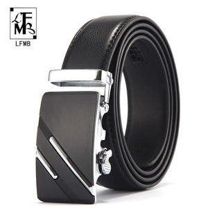 Planet Gates ne330 / 95cm 24to27 Incn Brand Belt Men Top Quality Genuine Luxury Leather Belts for Men,Strap Male Metal Automatic Buckle