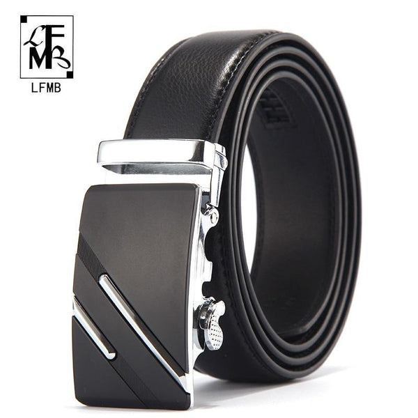Planet Gates ne330 / 95cm 24to27 Incn Brand Belt Men Top Quality Genuine Luxury Leather Belts for Men,Strap Male Metal Automatic Buckle