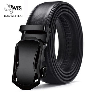 Planet Gates NE710 / 105cm 28to30 Inch Leather Belts For Men Automatic Male Belts Cummerbunds Leather Belt Men dropshipping Black Belts 105cm-125cm