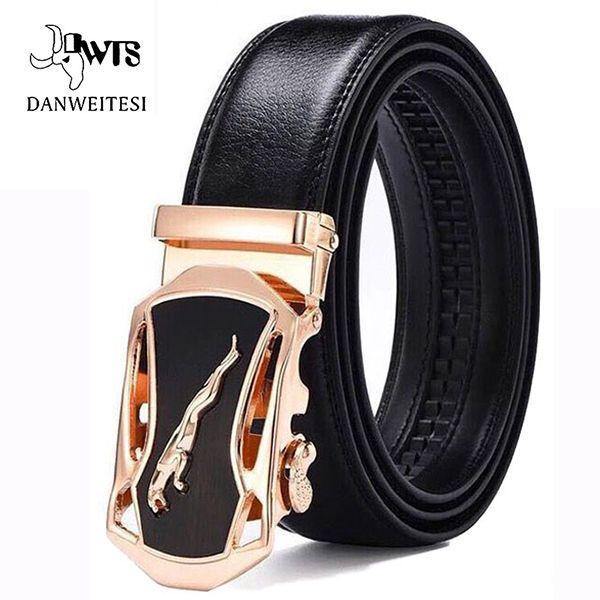 Planet Gates NE711 / 105cm 28to30 Inch Leather Belts For Men Automatic Male Belts Cummerbunds Leather Belt Men dropshipping Black Belts 105cm-125cm