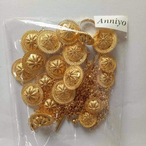 Planet Gates Necklace Earrings Ring Hair Pin Forehead Chain Bracelet Jewelry Africa Wedding Eritrea sets #046202