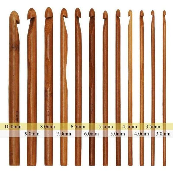 Planet Gates Needles Crochet Hooks Circular + Wood Bamboo Knitting Needles Tools Pins W/ Case for Yarn DIY Crafts Kit Set