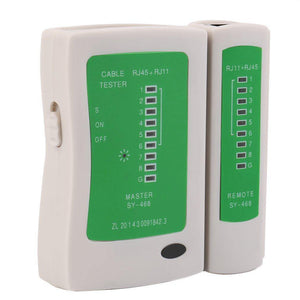 Network Cable Tester RJ45 RJ11 RJ12 CAT5 UTP LAN Cable Tester Networking Tool Handheld Wire Telephone Line Detector