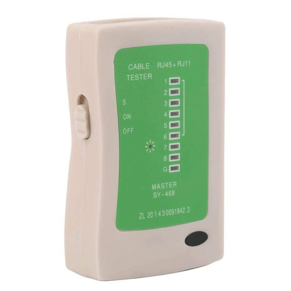 Network Cable Tester RJ45 RJ11 RJ12 CAT5 UTP LAN Cable Tester Networking Tool Handheld Wire Telephone Line Detector